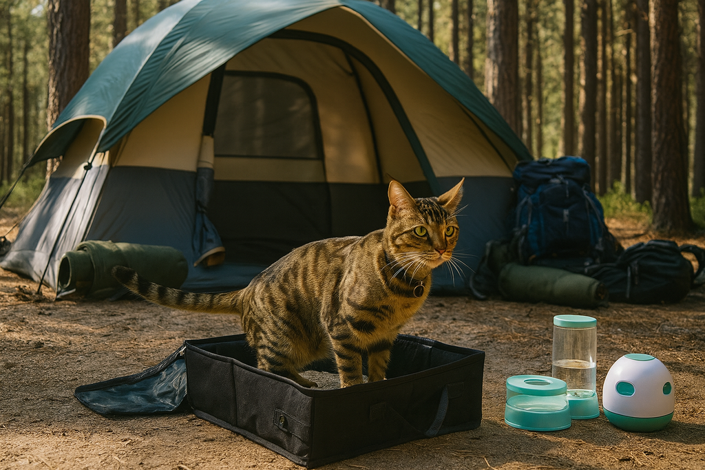 Collapsible Travel Litter Box — Leakproof, Lightweight