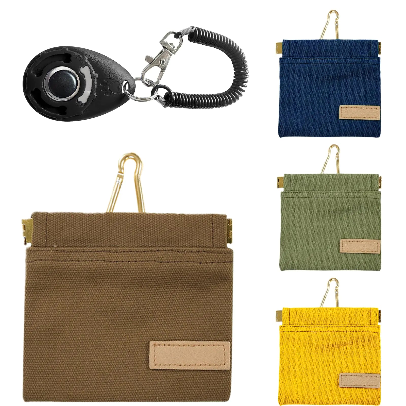 TreatEase Training Pouch Set — Auto-Close, Water-Resistant, with Clicker