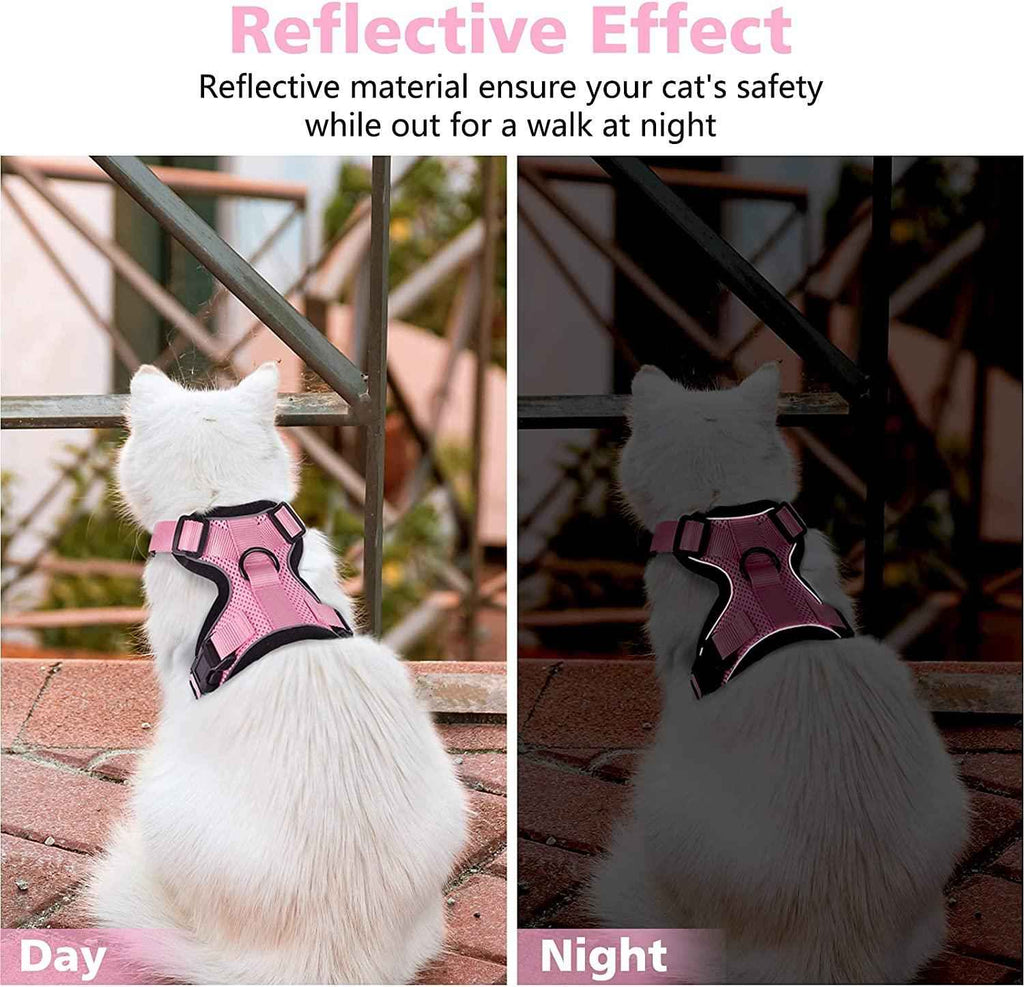 Reflective Cat Harness & Leash Set – Escape-Proof, Adjustable & Comfortable