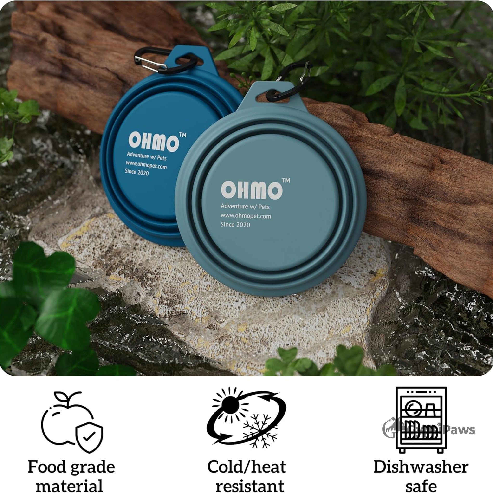 Adventure Collapsible Bowl Set — Portable, Foldable, Dual-Pack