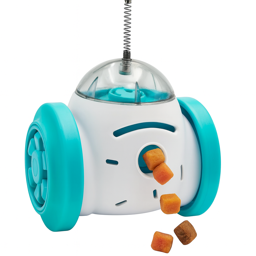 Interactive Roller Puzzle Dispenser Toy — Slow Feeder, Treat-Release Design