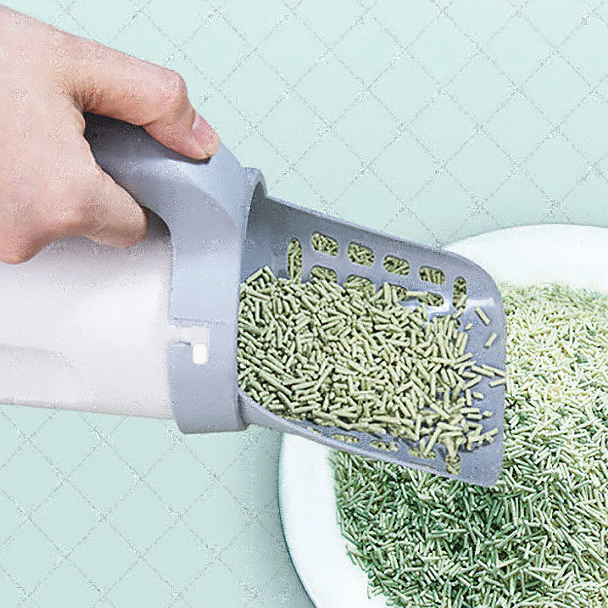 CleanSweep Litter Scoop Station — Integrated Waste Bin, Hygienic Design