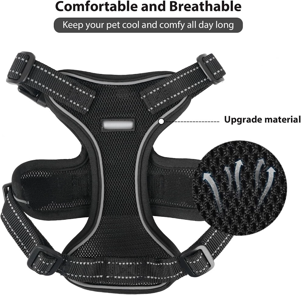 ComfortWalk Cat Harness Set — Escape-Proof, Reflective, Adjustable Mesh