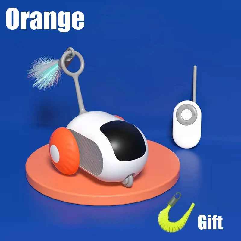 Smart Interactive Cat Toy Car – Automatic & Remote-Controlled
